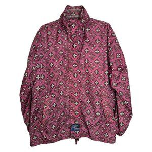 Vintage 80s Pink Windbreaker Jacket Size Large XL
